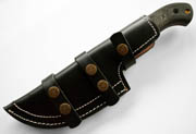 EXTRA LARGE - Black Thick Leather Tracker Sheath Blade Knife Blanks Knives